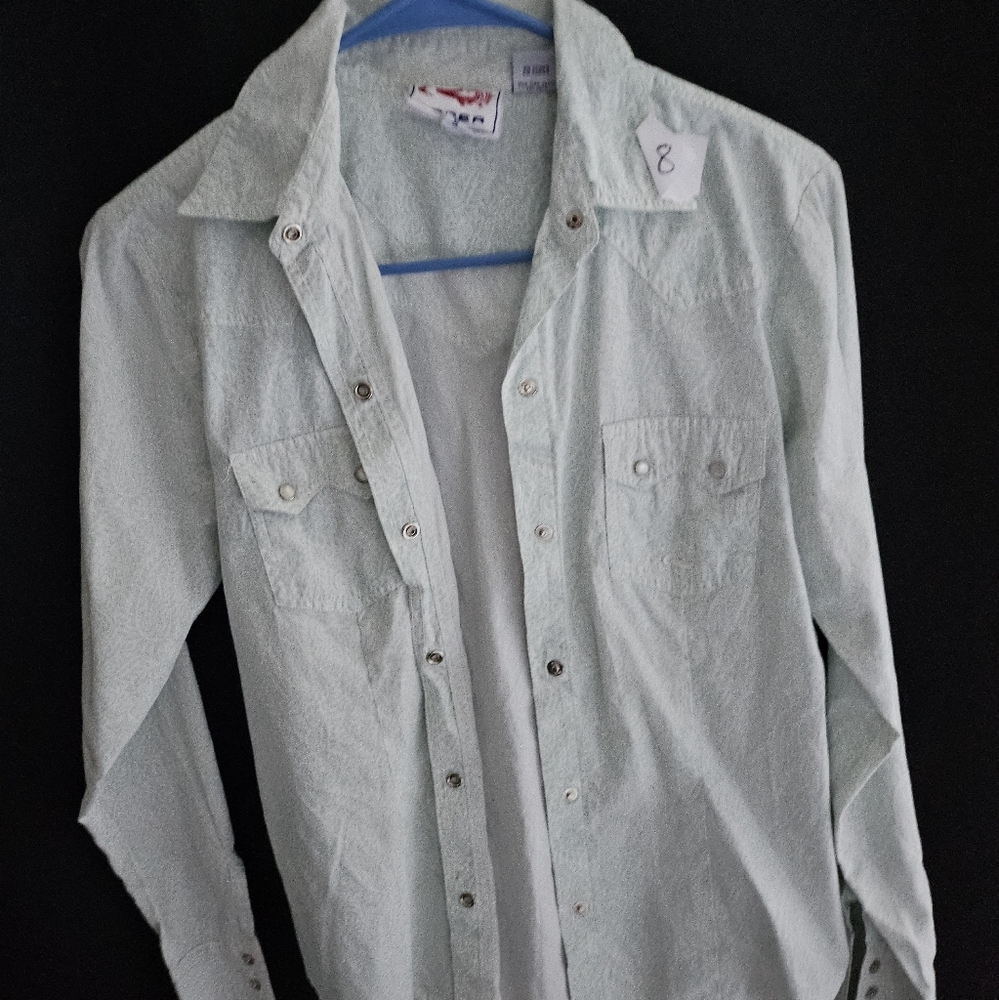 Roper Light Green Patterned Shirt